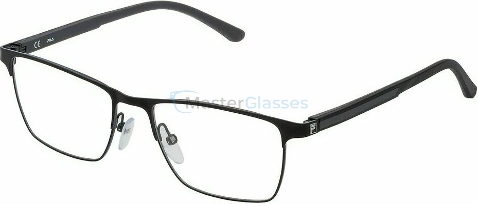  FILA VF9984 S39,  SEMI MATT BLACK W/GREY PARTS, CLEAR