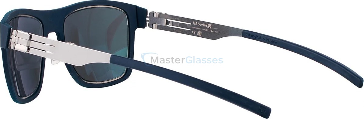 Солнцезащитные очки Ic! Berlin Kingpin Chrome-Marine-Blue Moonlight-Mirrored-Polarized Flex