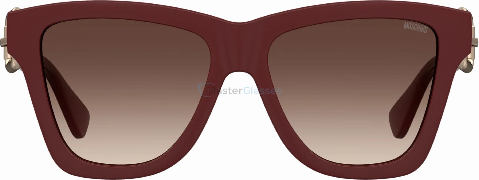   MOSCHINO MOS131/S LHF,  BURGUNDY, BROWN SF