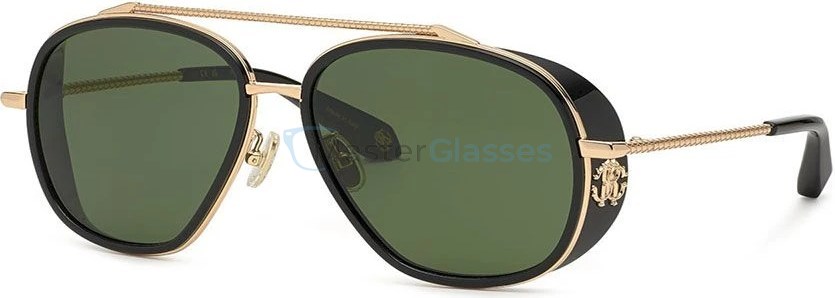   ROBERTO CAVALLI SRC008M 300,  shiny total rose gold, green