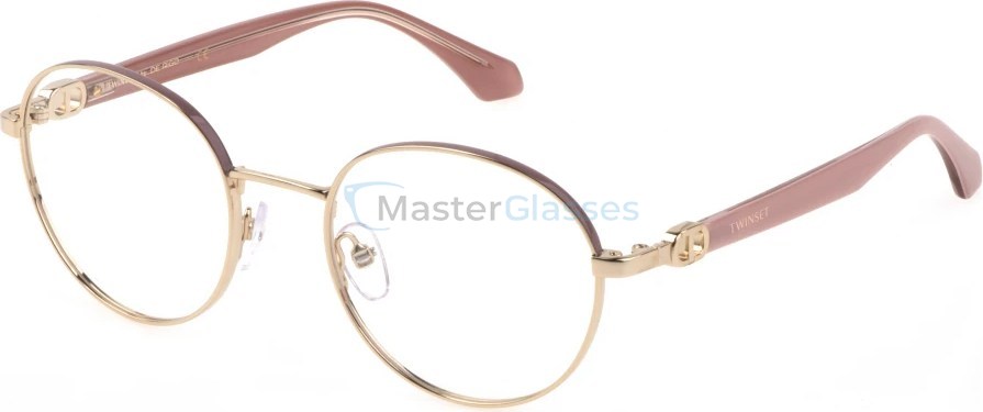  TWINSET VTW011 323,  shiny rose gold with pink part, clear