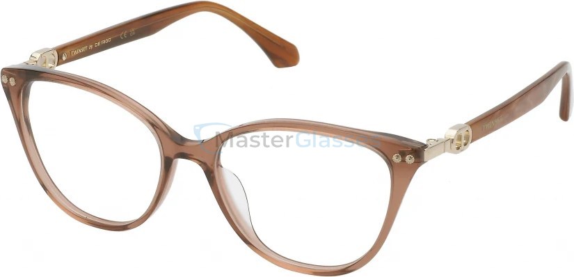 TWINSET VTW014 7AY,  shiny transp.brown, clear