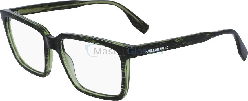  KARL LAGERFELD KL6113 330,  STRIPED GREEN, CLEAR