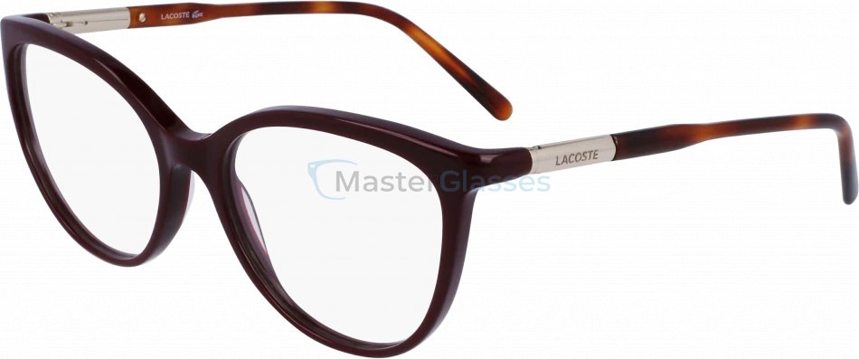  LACOSTE L2911 603,  DARK RED, CLEAR