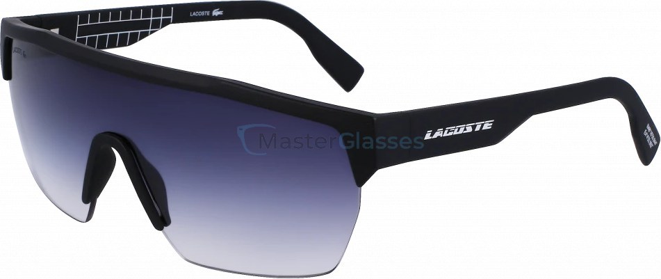   LACOSTE L989S 002,  MATTE BLACK, GREY