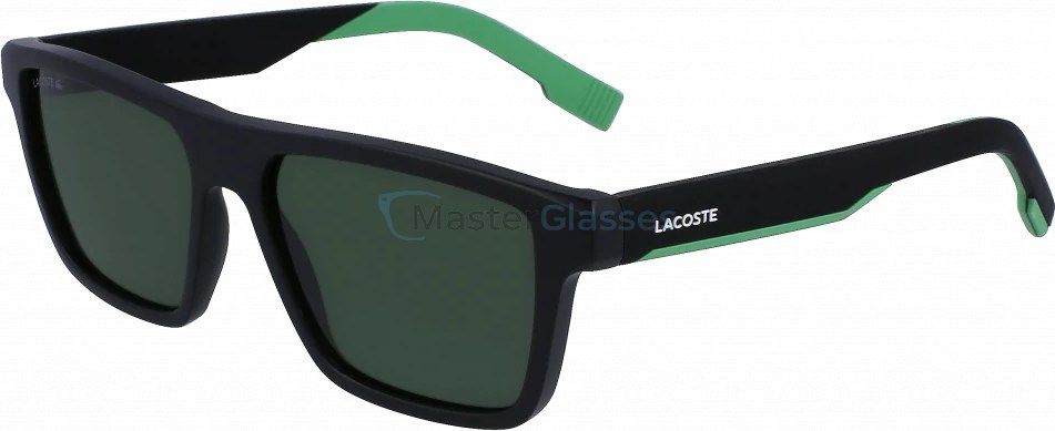   LACOSTE L998S 002,  MATTE BLACK/GREEN, GREEN