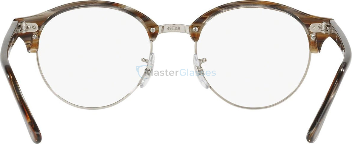 Оправа Ray-Ban Clubround RX4246V 5749 Brown/grey Stripped