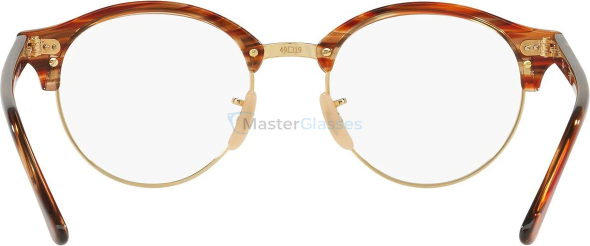 Оправа Ray-Ban Clubround RX4246V 5751 Brown/beige Stripped