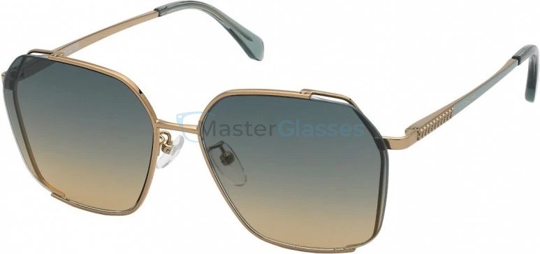   ZADIG VOLTAIRE SZV369 02AM,  SHINY COPPER GOLD, GREEN GRADIENT PINK