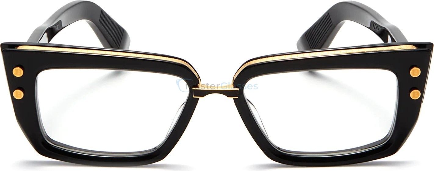  BALMAIN MADAME BLK-GLD,  BLACK-YELLOW GOLD, CLEAR