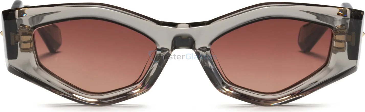   VALENTINO V-TRE GRY-GLD,  TRANSLUCENT GREY, DARK ROSE TO LIGHT ROSE