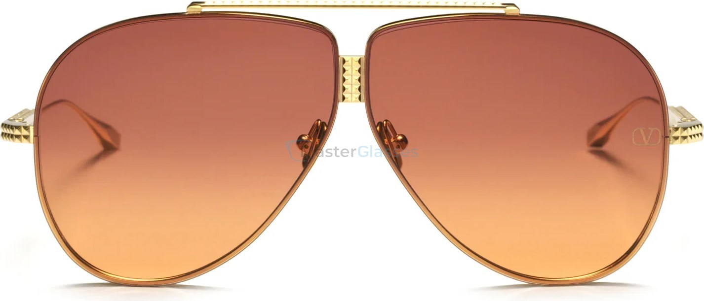   VALENTINO XVI GLD,  V-LIGHT GOLD TITANIUM, VIOLET TO ORANGE LENSES