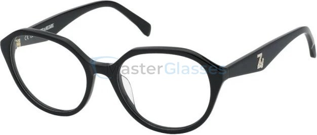  ZADIG VOLTAIRE ZV349S,  SHINY BLACK, CLEAR