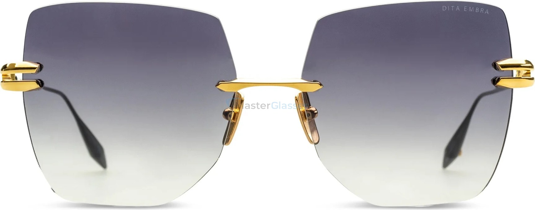   DITA EMBRA,  YELLOW GOLD - BLACK RHODIUM, DARK GREY TO CLEAR GRADIENT