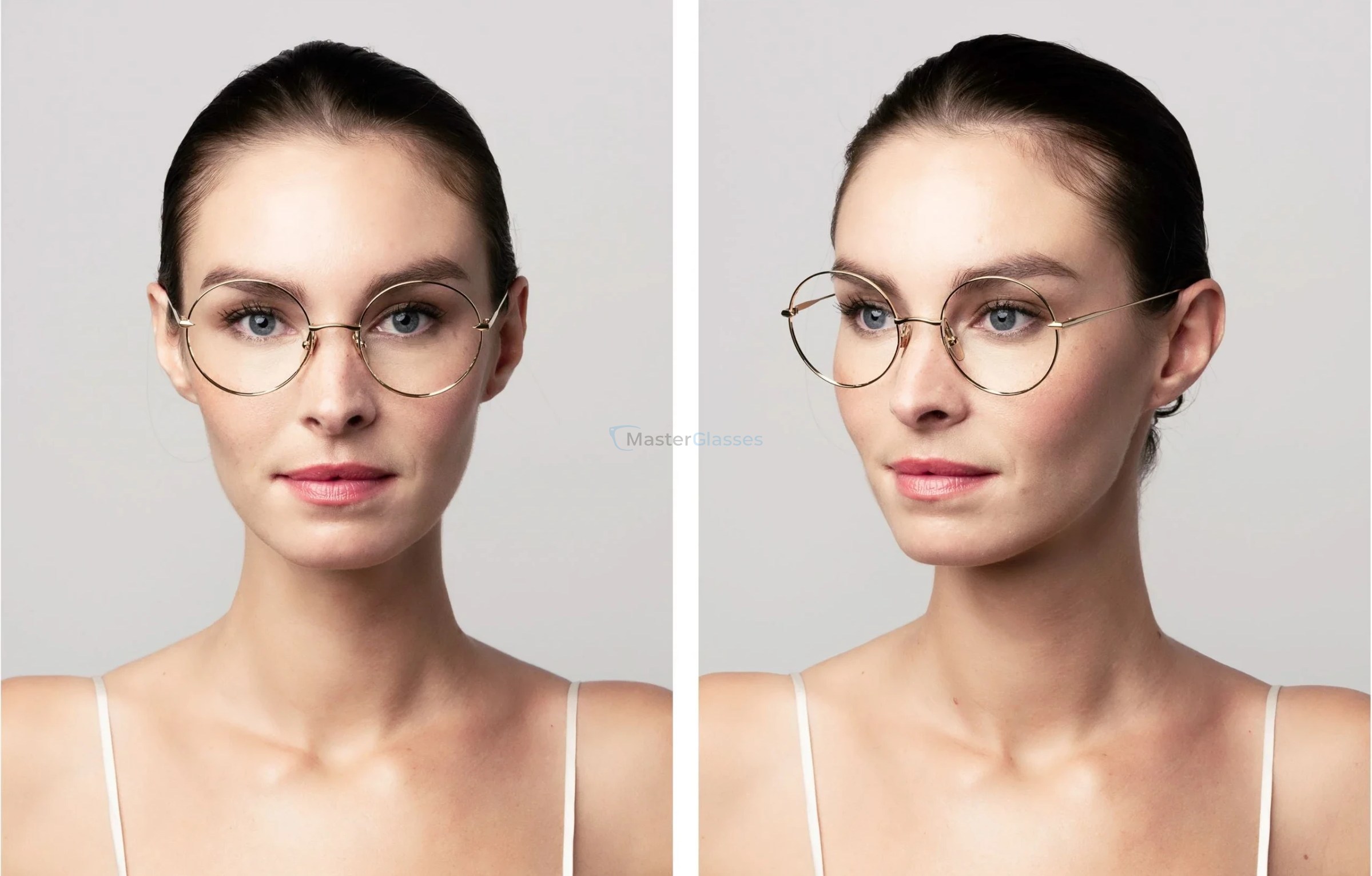  DITA BELIEVER 01,  GOLD, CLEAR