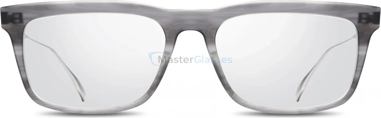  DITA STAKLO 03,  MATTE CRYSTAL GREY SWIRL - ANTIQUE SILVER, CLEAR