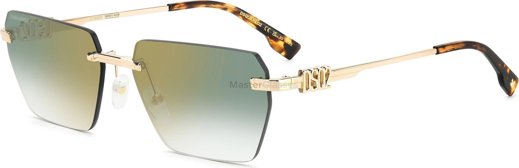   DSQUARED2 D2 0102/S PEF Gold Green