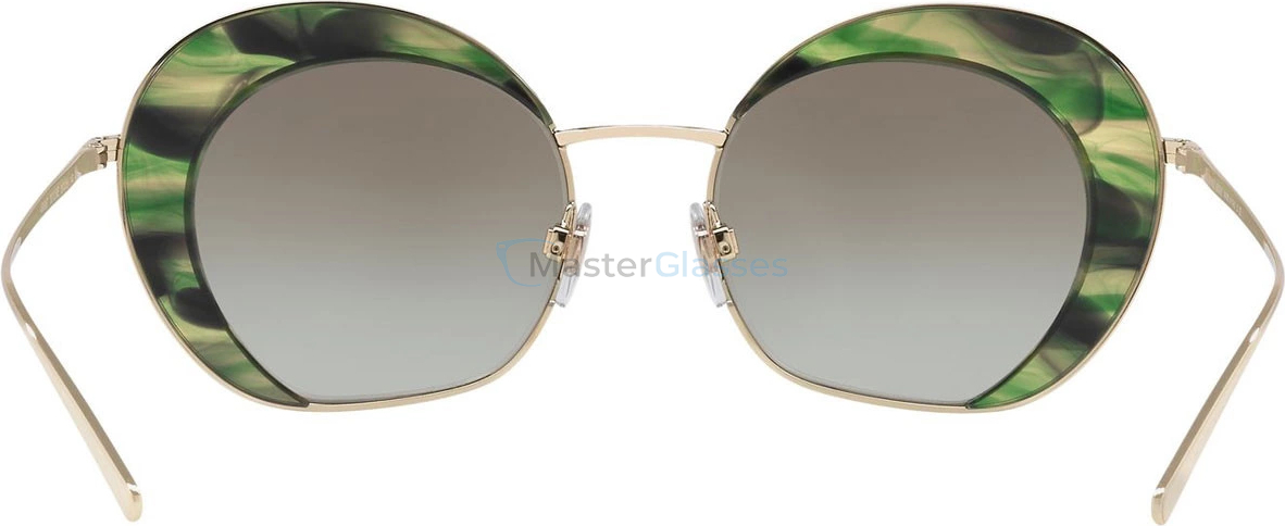Солнцезащитные очки Giorgio Armani AR6067 30138E Pale Gold/striped Green