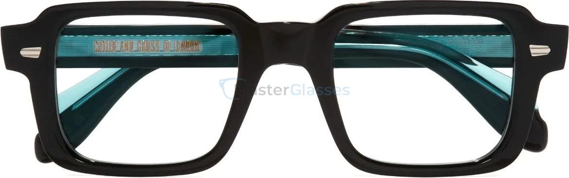  CUTLER GROSS 1393 05,  TEAL ON BLACK, CLEAR