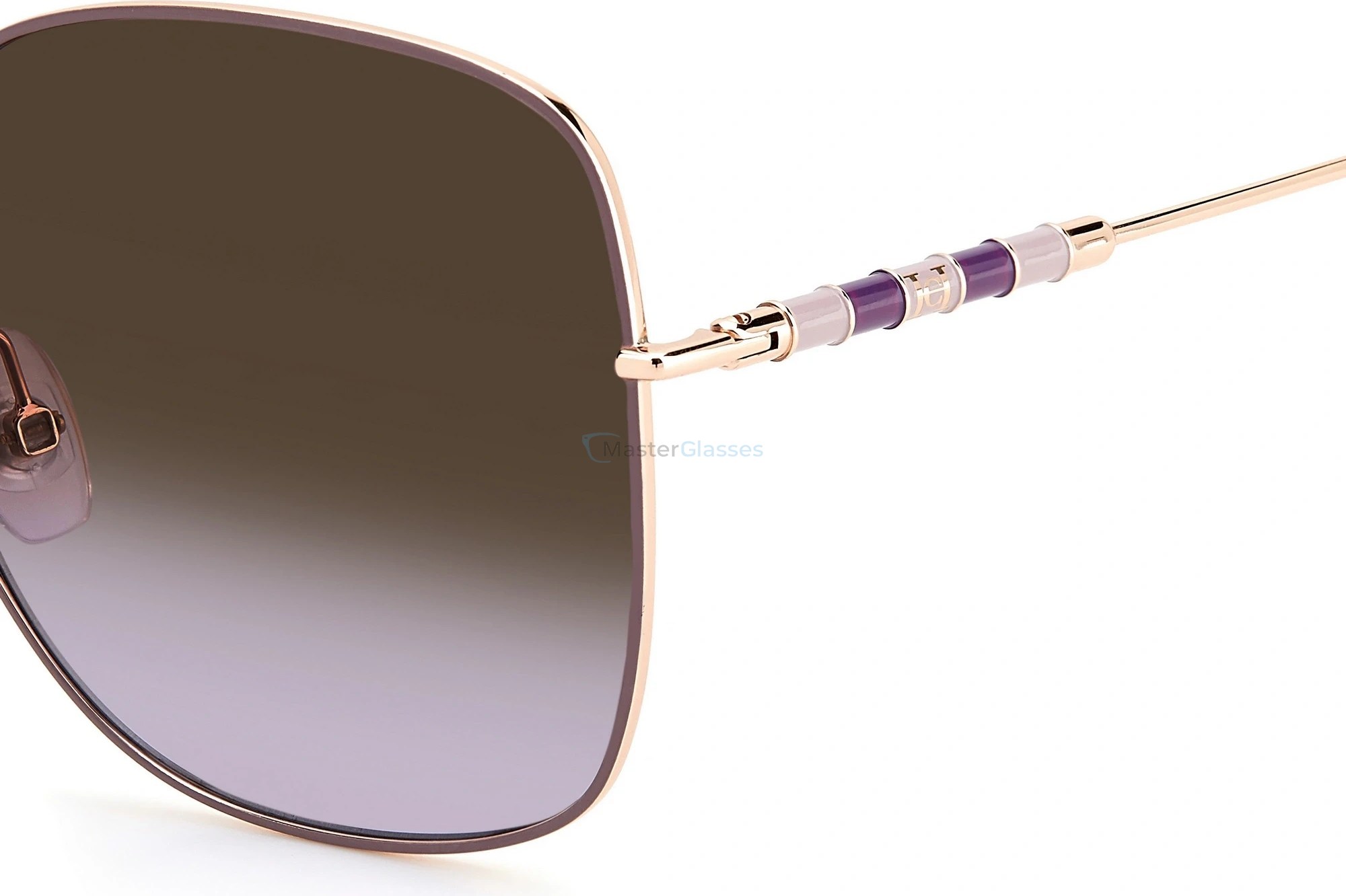   CAROLINA HERRERA CH 0035/S HZJ,  GD LILAC, BROWNVIOLET DS