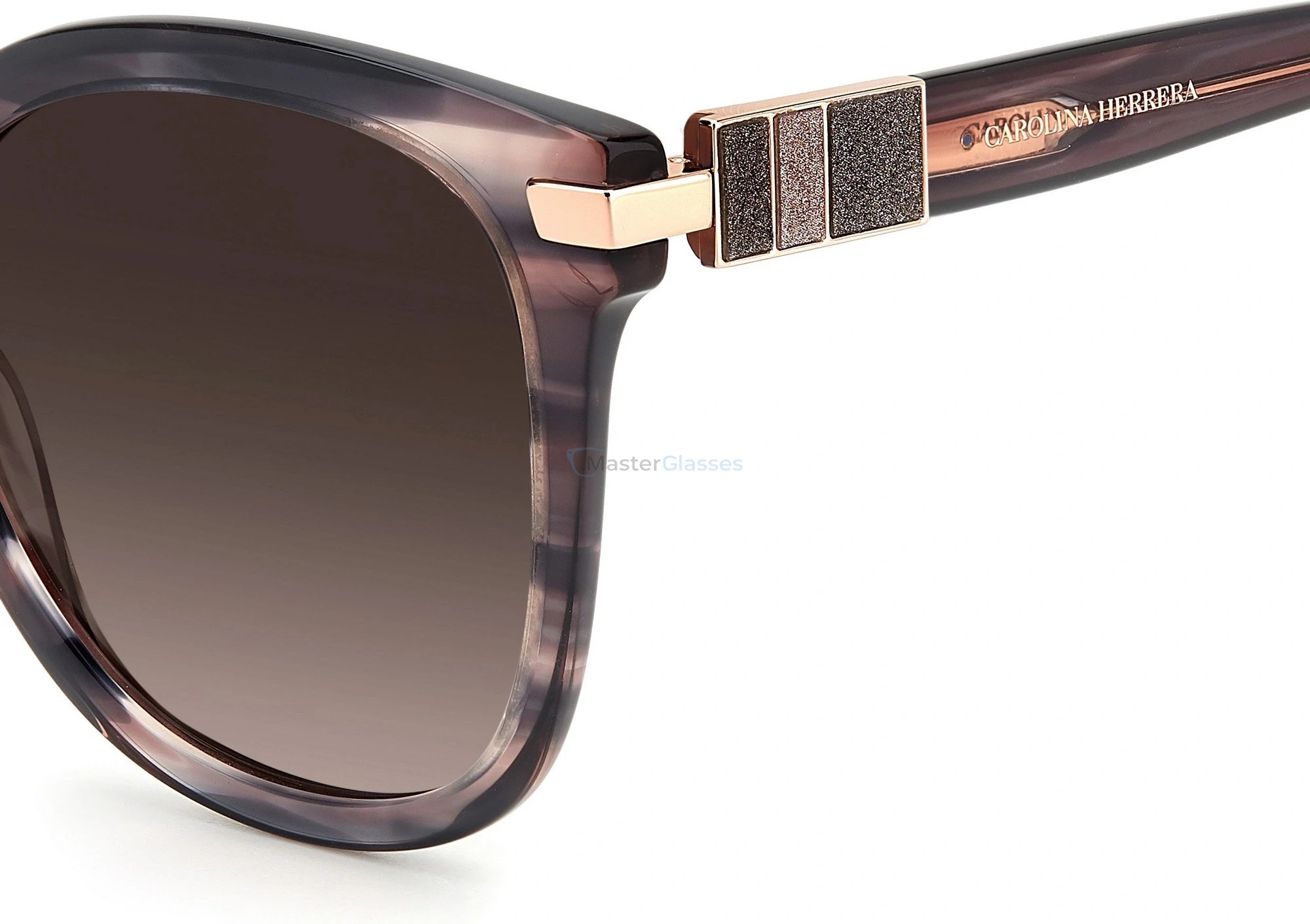   CAROLINA HERRERA HER 0134/S 1ZX,  PINK HORN, BROWN SF