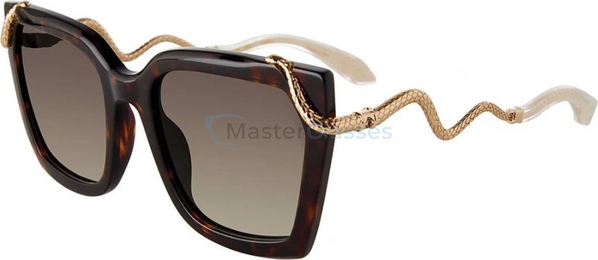   ROBERTO CAVALLI SRC034M 0743,  SHINY BROWN/YELLOW HAVANA, BROWN GRADIENT BROWN