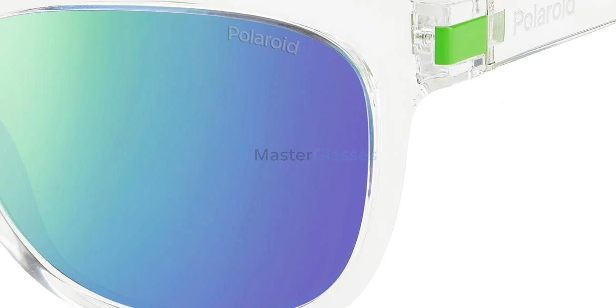   POLAROID PLD 2122/S 0OX,  CRY GRN, GREY MLT GREEN