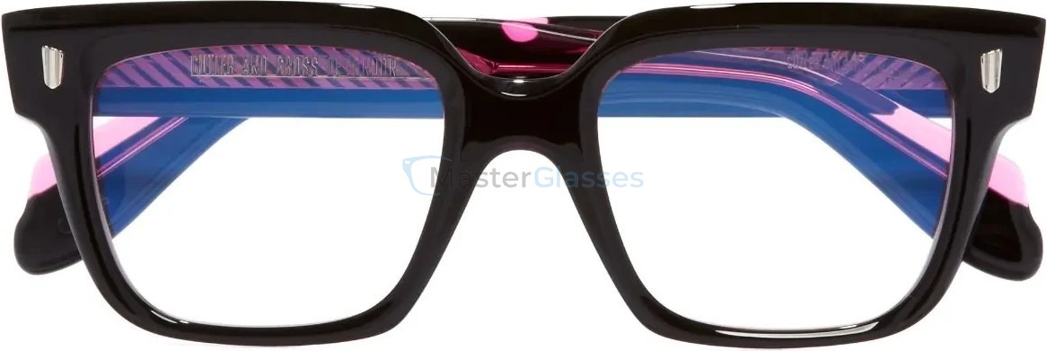  CUTLER GROSS 9347 01,  BLACK ON PINK, CLEAR