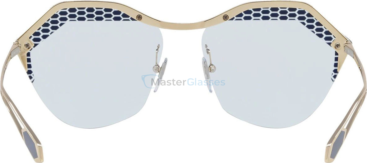 Солнцезащитные очки Bvlgari BV6109 205172 Matte Blue Jeans On Pale Gold