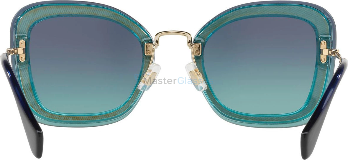 Солнцезащитные очки MIU MIU Core Collection MU 02TS JZG5R2 Transp Emerald Green/glitter