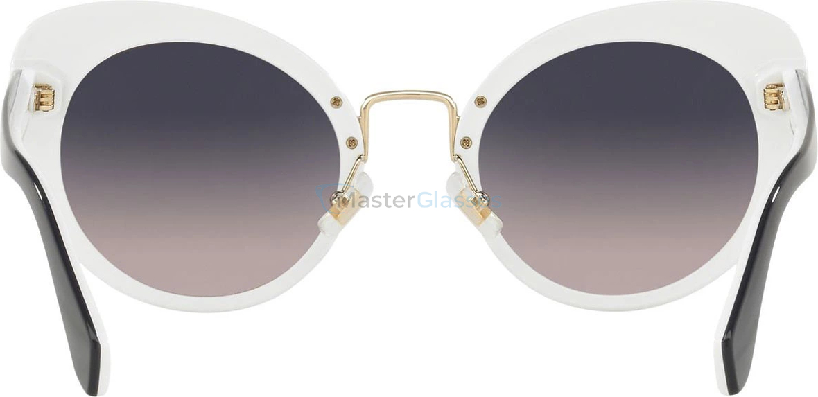 Солнцезащитные очки MIU MIU Core Collection MU 06TS J9XGR0 White Top Opal Grey