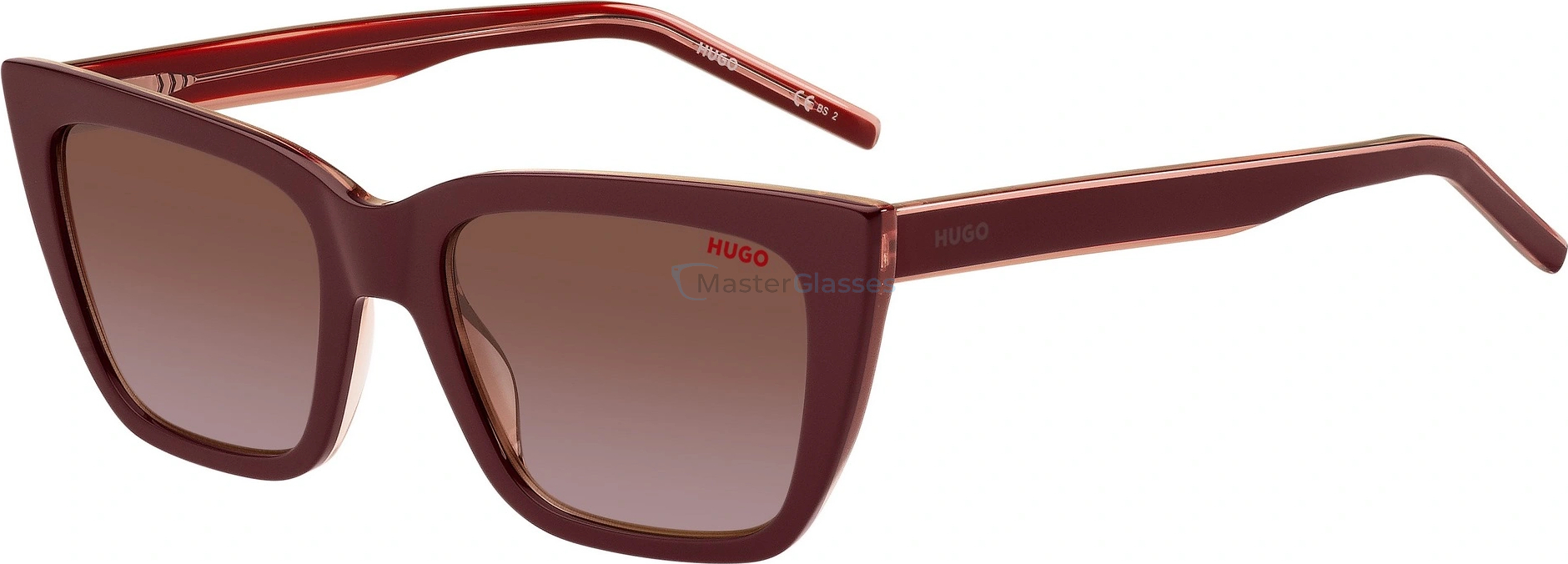   Hugo HG 1249/S 0T5 Burgundy Pink