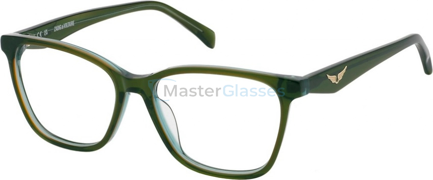  ZADIG VOLTAIRE VZV391 9BZ,  MULTILAYER GREEN, CLEAR