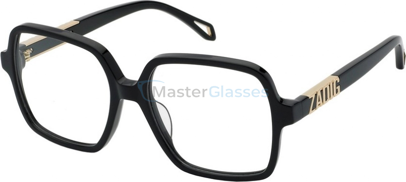  ZADIG VOLTAIRE VZV397 700,  SHINY BLACK, CLEAR