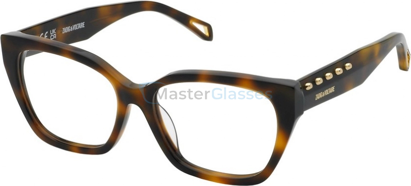  ZADIG VOLTAIRE VZV399 9AJ,  HAVANA BROWN, CLEAR