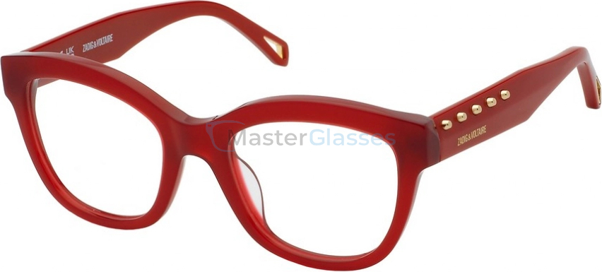  ZADIG VOLTAIRE VZV400 849,  SHINY OPLAINE RED, CLEAR