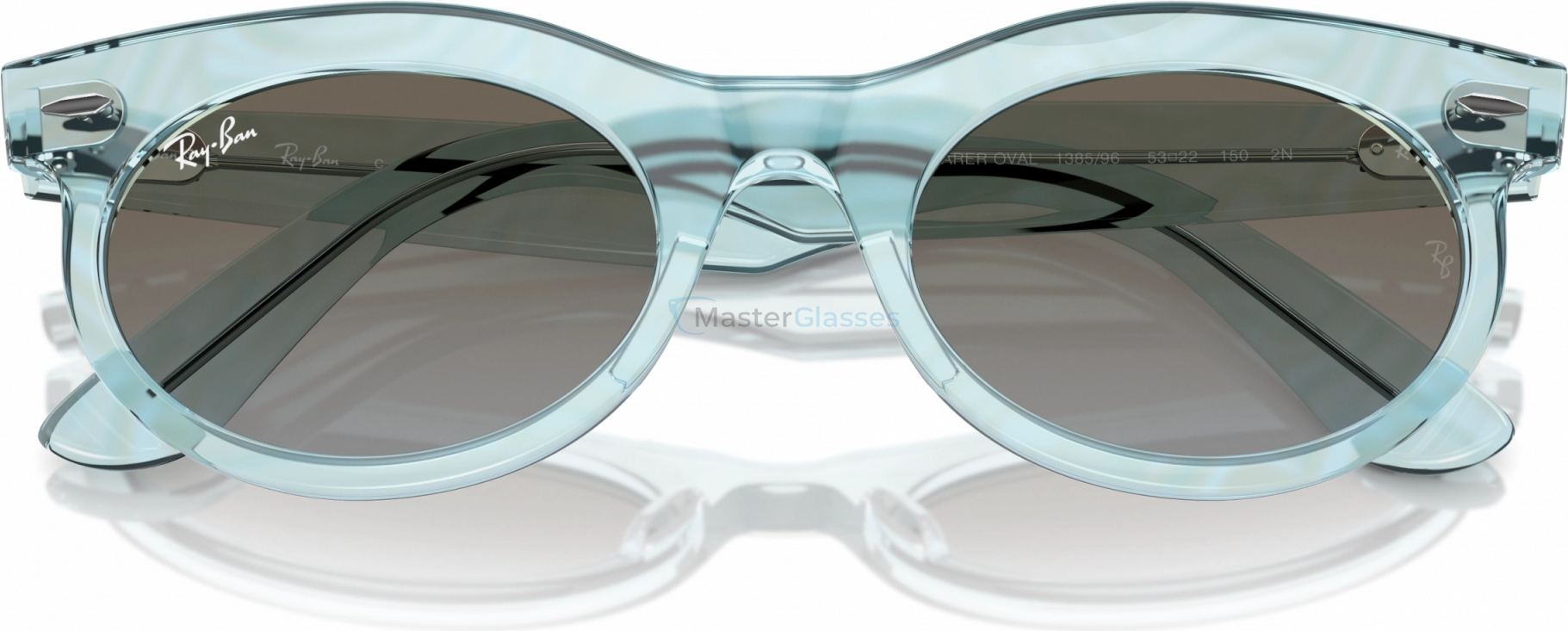   Ray-Ban WAYFARER OVAL RB2242 138596 Light Blue