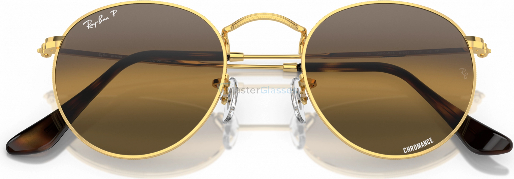   Ray-Ban ROUND METAL RB3447 001/G5 Gold