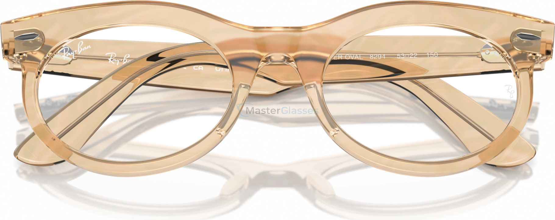  Ray-BanWAYFARER OVAL RX2242V 8294 Light Brown