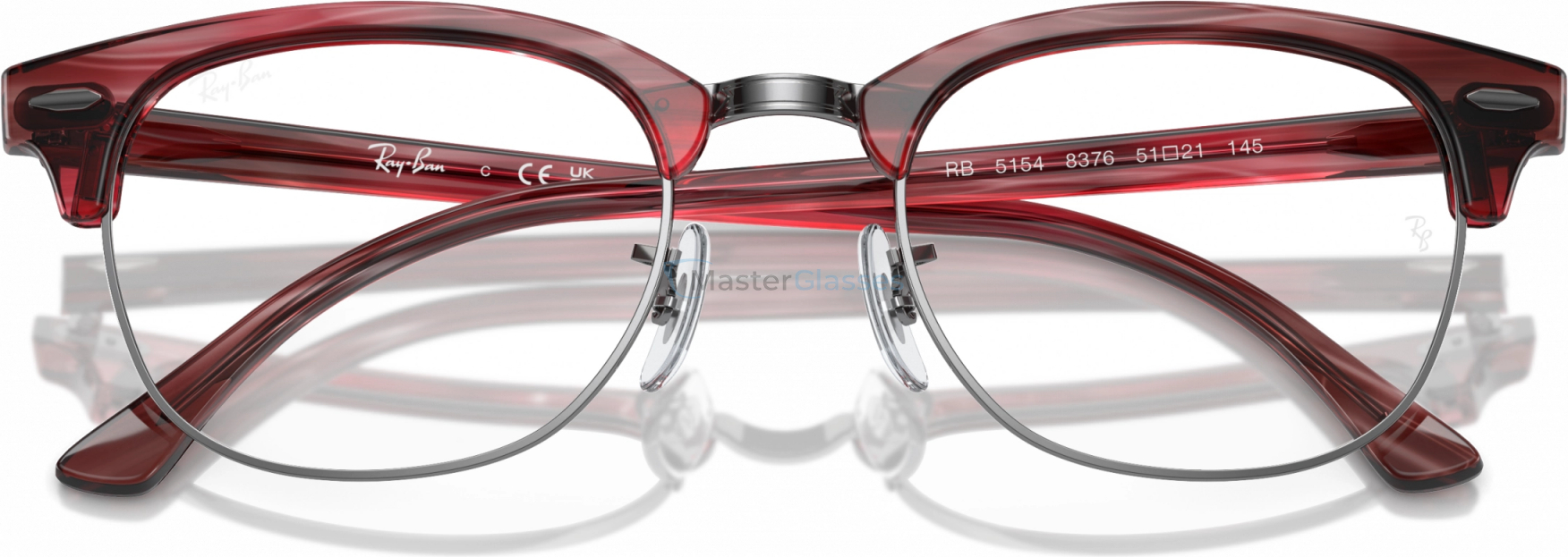  Ray-Ban CLUBMASTER RX5154 8376 Red