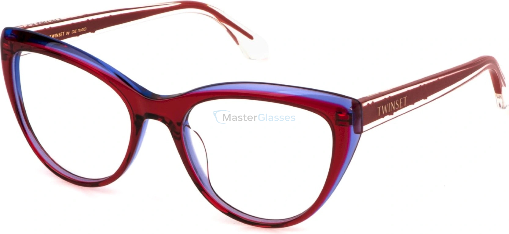  TWINSET VTW046 6A4,  VIOLET+RED, CLEAR