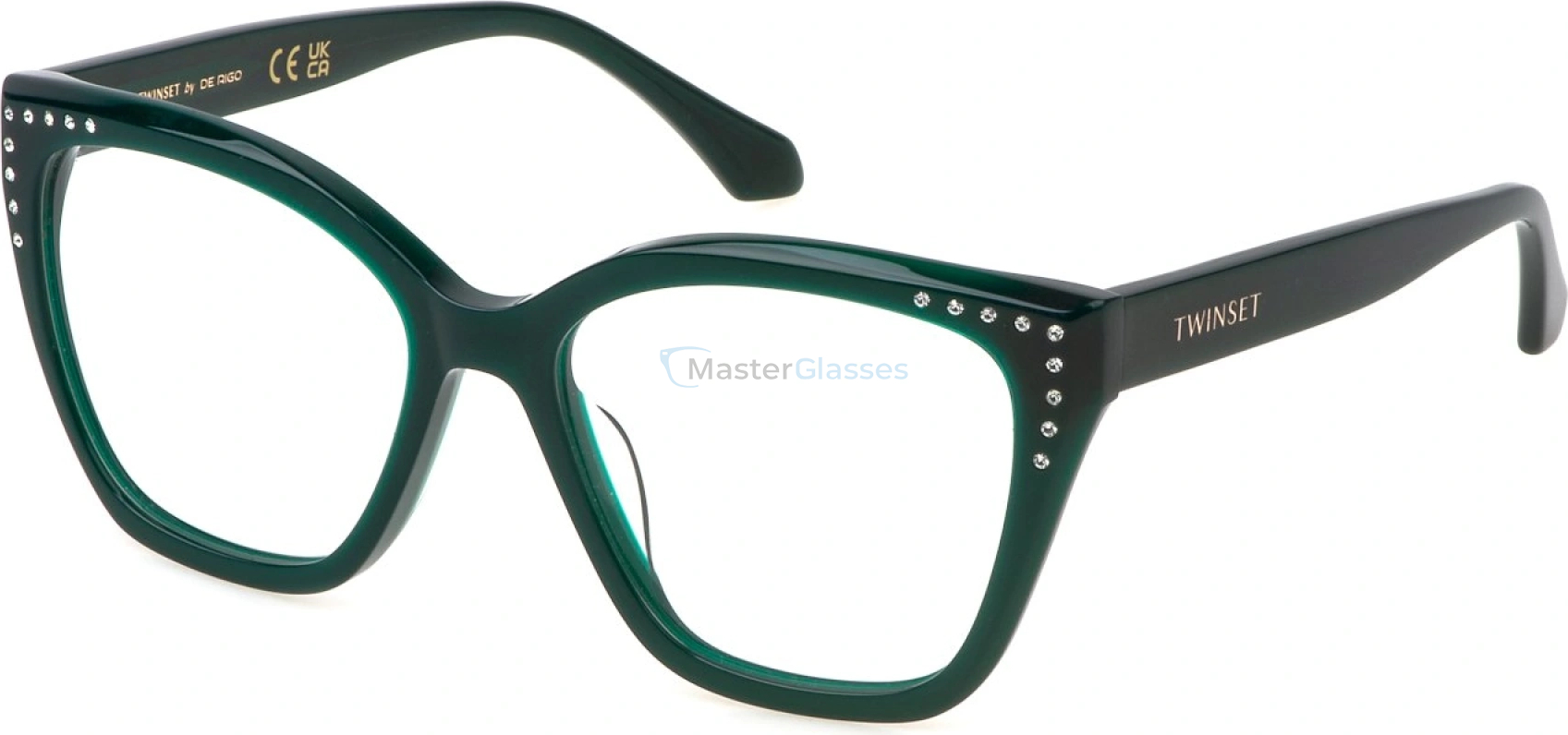  TWINSET VTW042S 6WT,  SHINY DARK GREEN, CLEAR