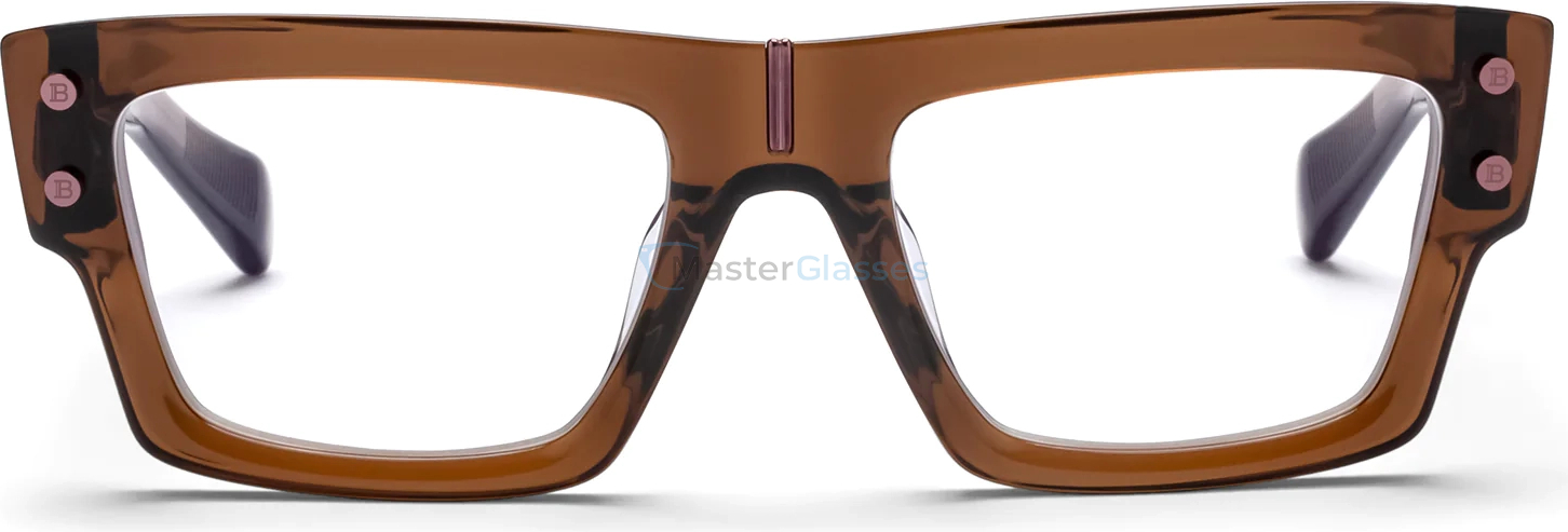 BALMAIN MAJESTIC BRN - BRN,  LEATHER BROWN - BROWN, CLEAR