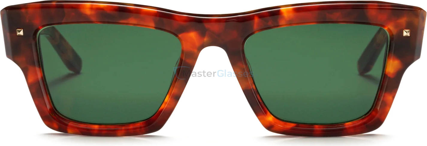   VALENTINO XXII GRN,  GREEN TORTOISE - YELLOW GOLD, DARK GREY LENSES