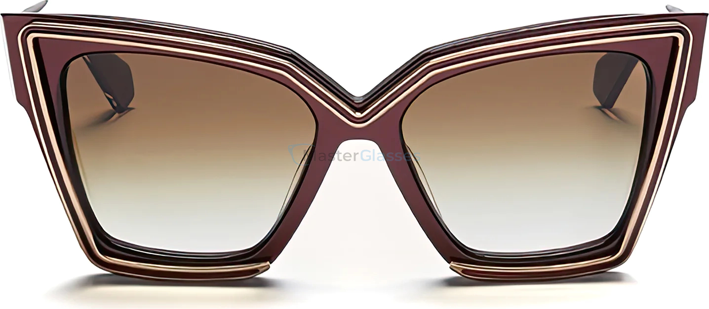   VALENTINO V-GRACE BDX - GLD,  BORDEAUX - WHITE GOLD, DARK BROWN TO CLEAR