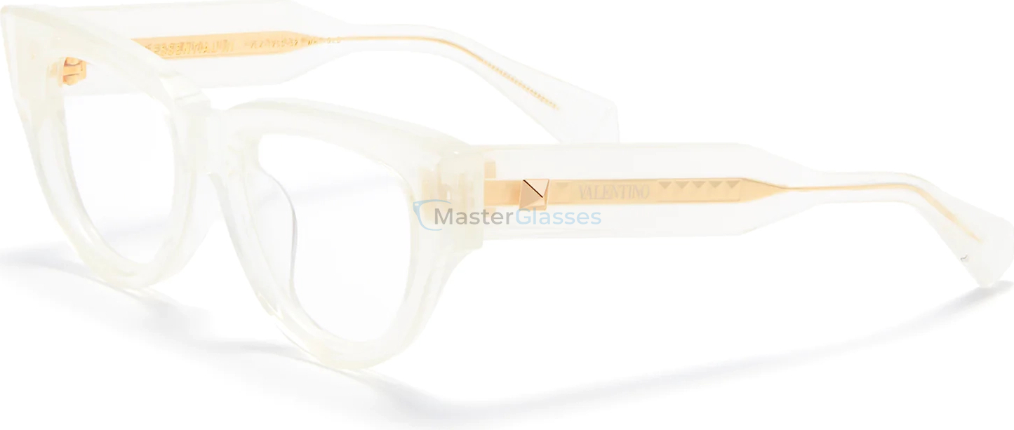  VALENTINO V-ESSENTIAL-III WHT - GLD,  CRYSTAL IVORY - YELLOW GOLD, CLEAR