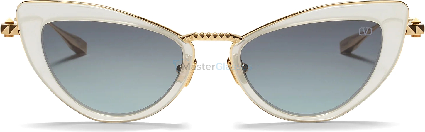   VALENTINO VIII GLD - WHT,  V LIGHT GOLD - TRANSLUCENT WHITE, DARK GREY TO LIGHT GREY