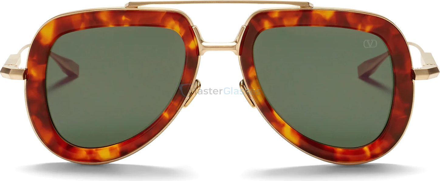   VALENTINO V-LSTORY TRT - GLD,  HONEY TORTOISE - V LIGHT GOLD, DARK GREEN