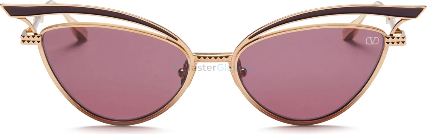   VALENTINO V -
GLASSLINER GLD - BDX,  V- LIGHT GOLD - BORDEAUX ENAME, DARK BORDEAUX