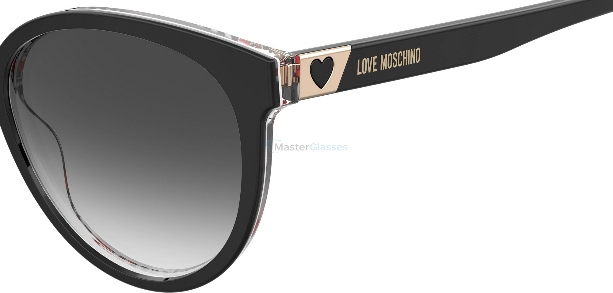   MOSCHINO LOVE MOL041/S 807,  BLACK, DARK GREY SF